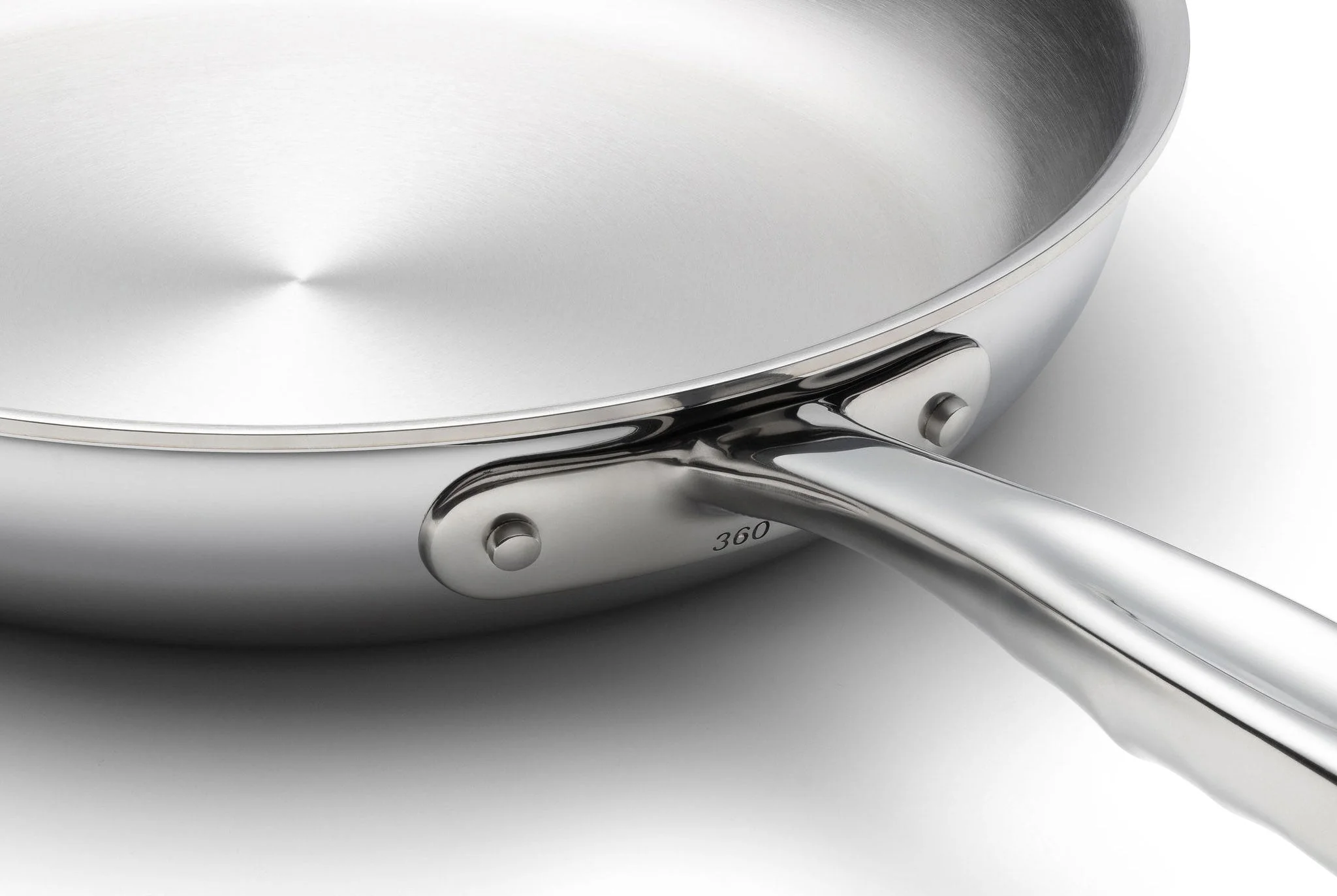 360 Cookware 11.5 Inch Stainless Steel Fry Pan - Image 4