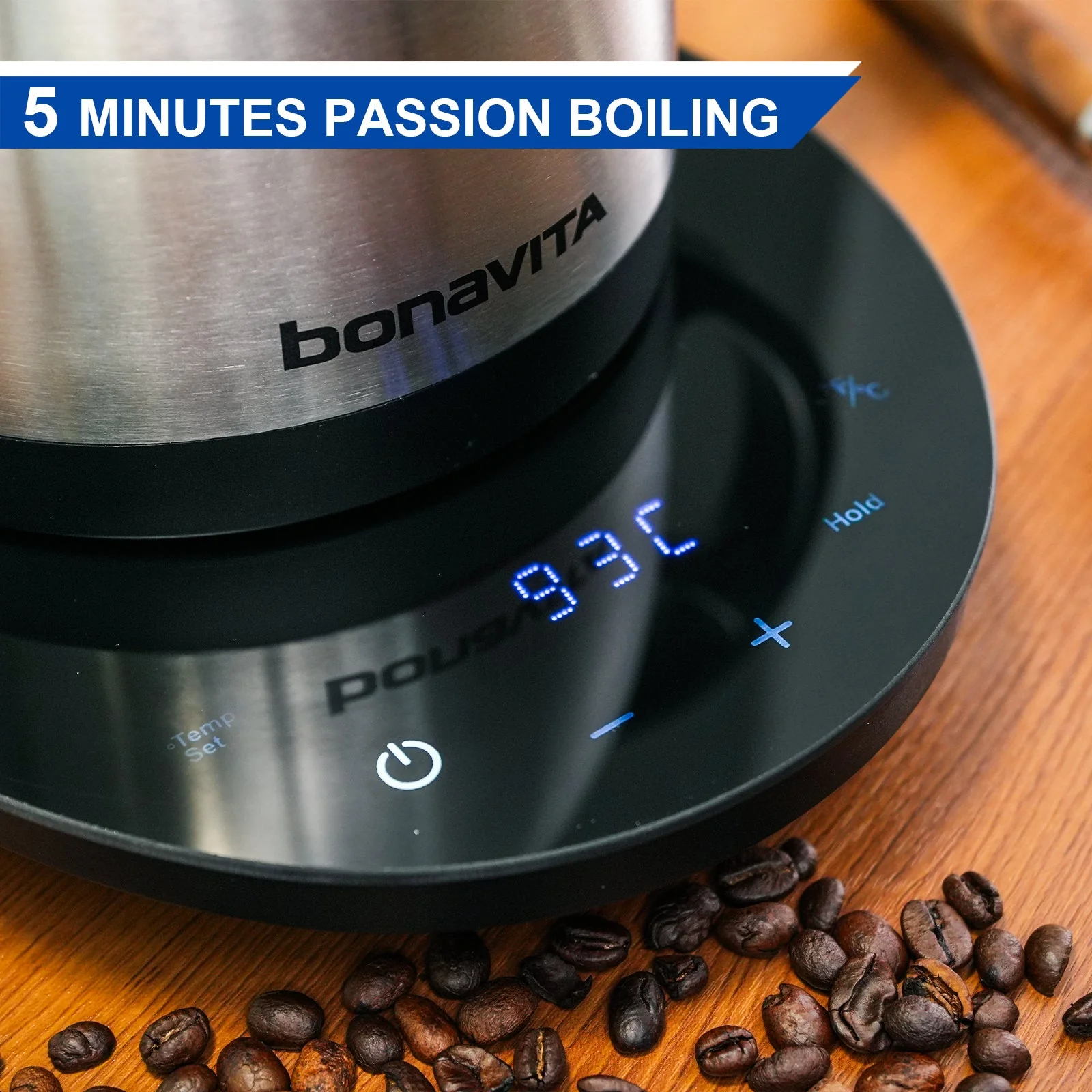 Bonavita Cosmopolitan 1.0L Gooseneck Precision Temperature Electric Kettle - Image 6