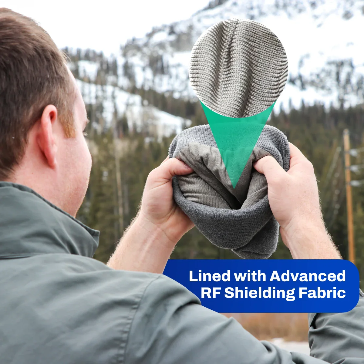 DefenderShield EMF Radiation Protection Winter Beanie - Image 5