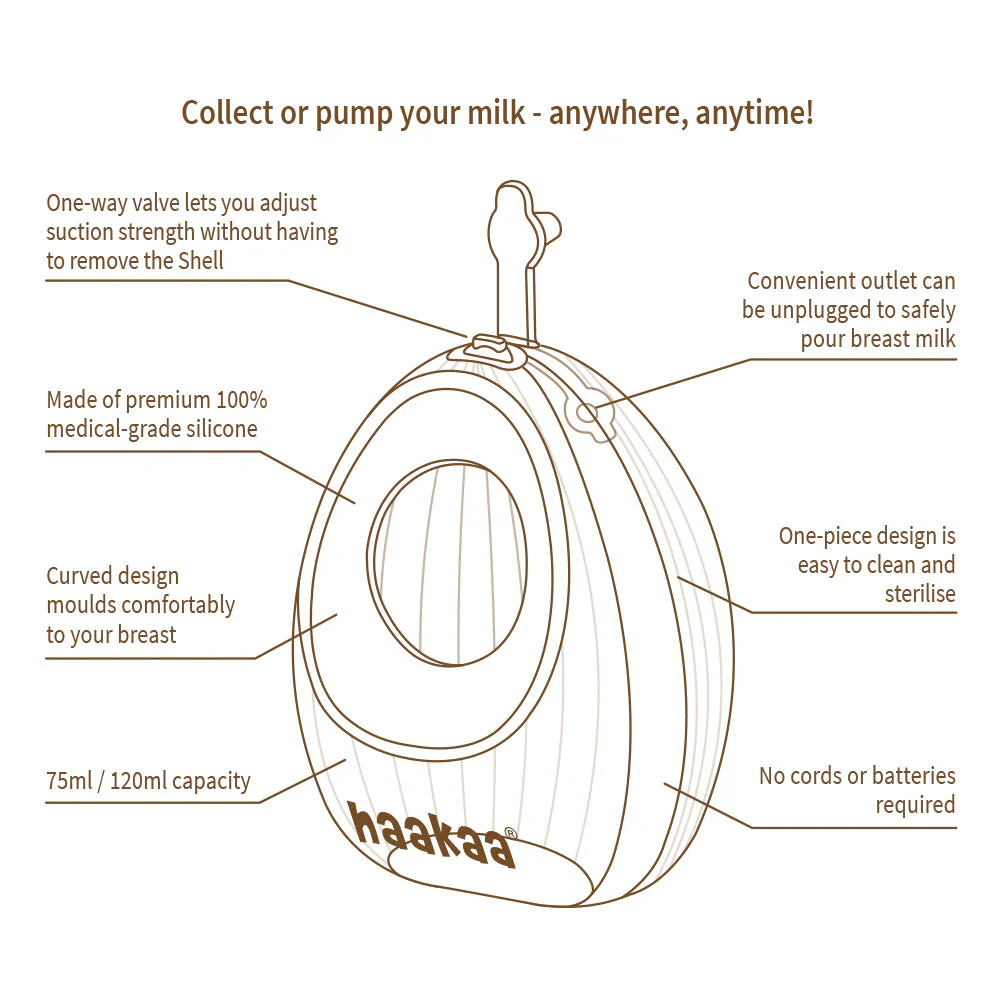 Haakaa Shell Wearable Silicone Breast Pump - Image 8