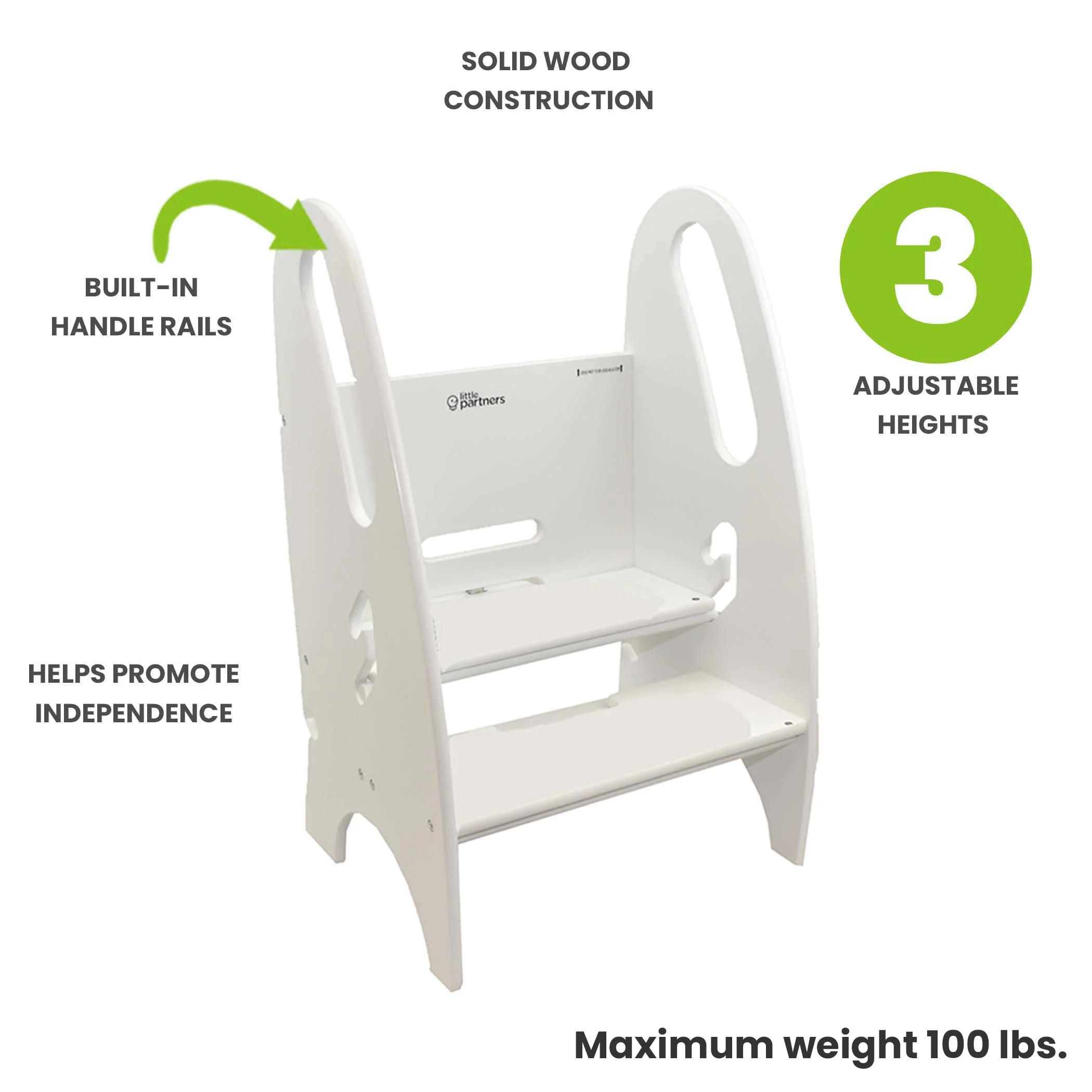 Little Partners 3-in-1 Growing Step Stool - Image 18