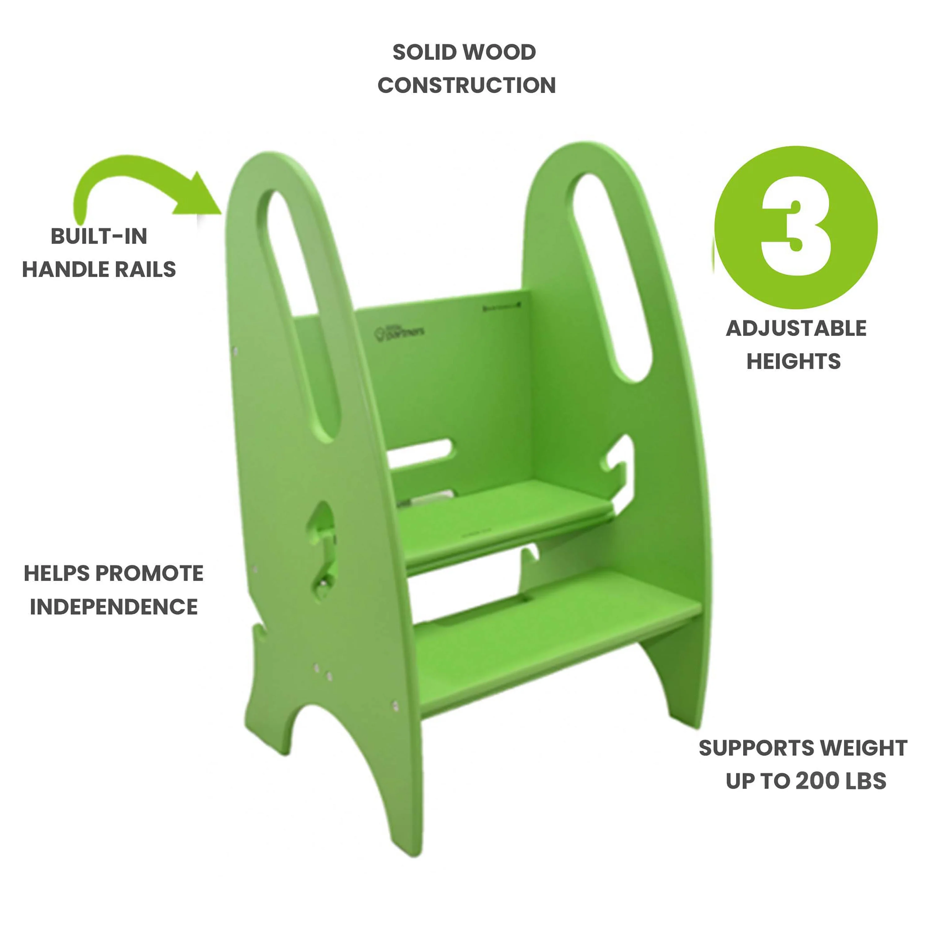 Little Partners 3-in-1 Growing Step Stool - Image 36
