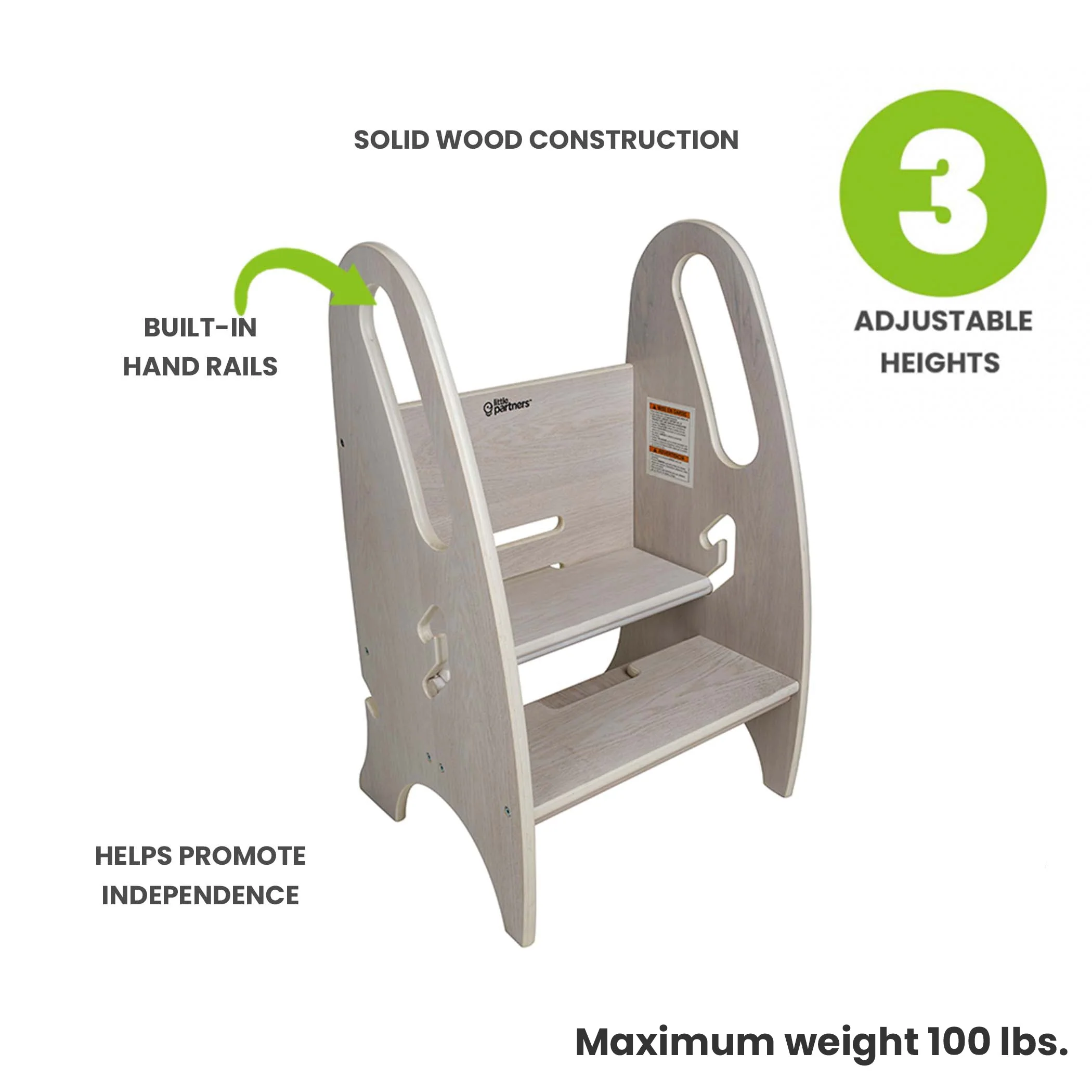 Little Partners 3-in-1 Growing Step Stool - Image 57