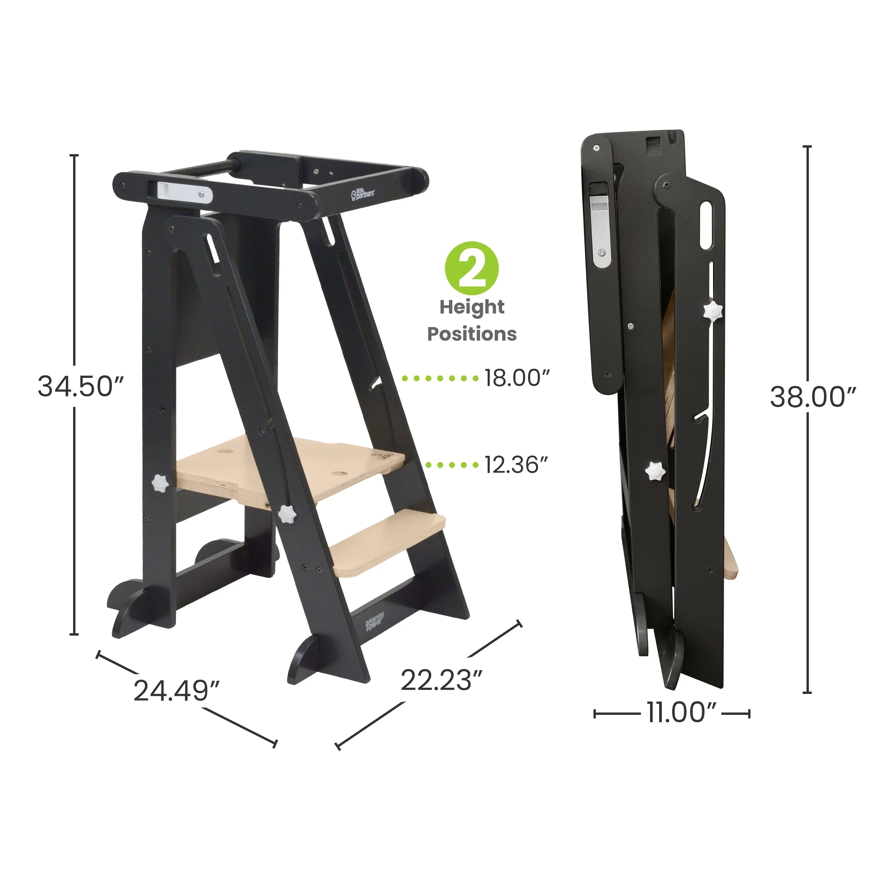 Little Partners Learn 'N Fold Learning Tower® Toddler Tower - Image 28