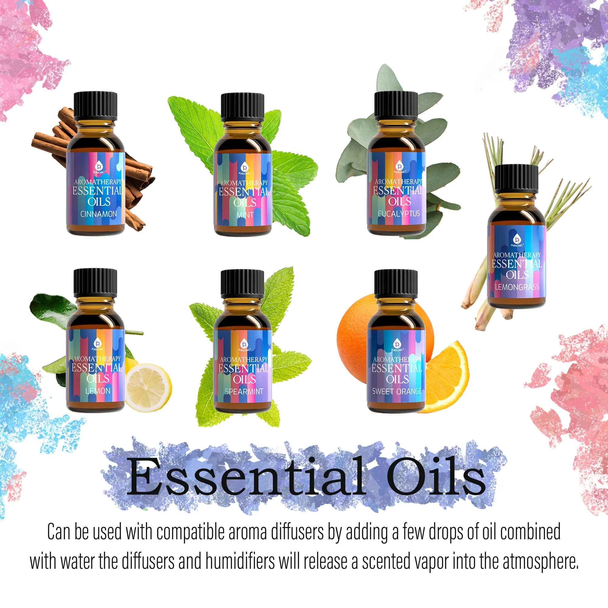 Pursonic Aromatherapy Lovers – Triple 14-Pack Essential Oils Collection - Image 6