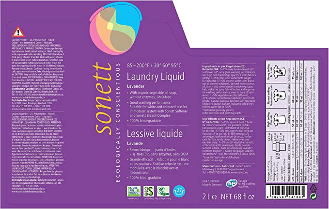 Sonett Natural Laundry Liquid - Image 3