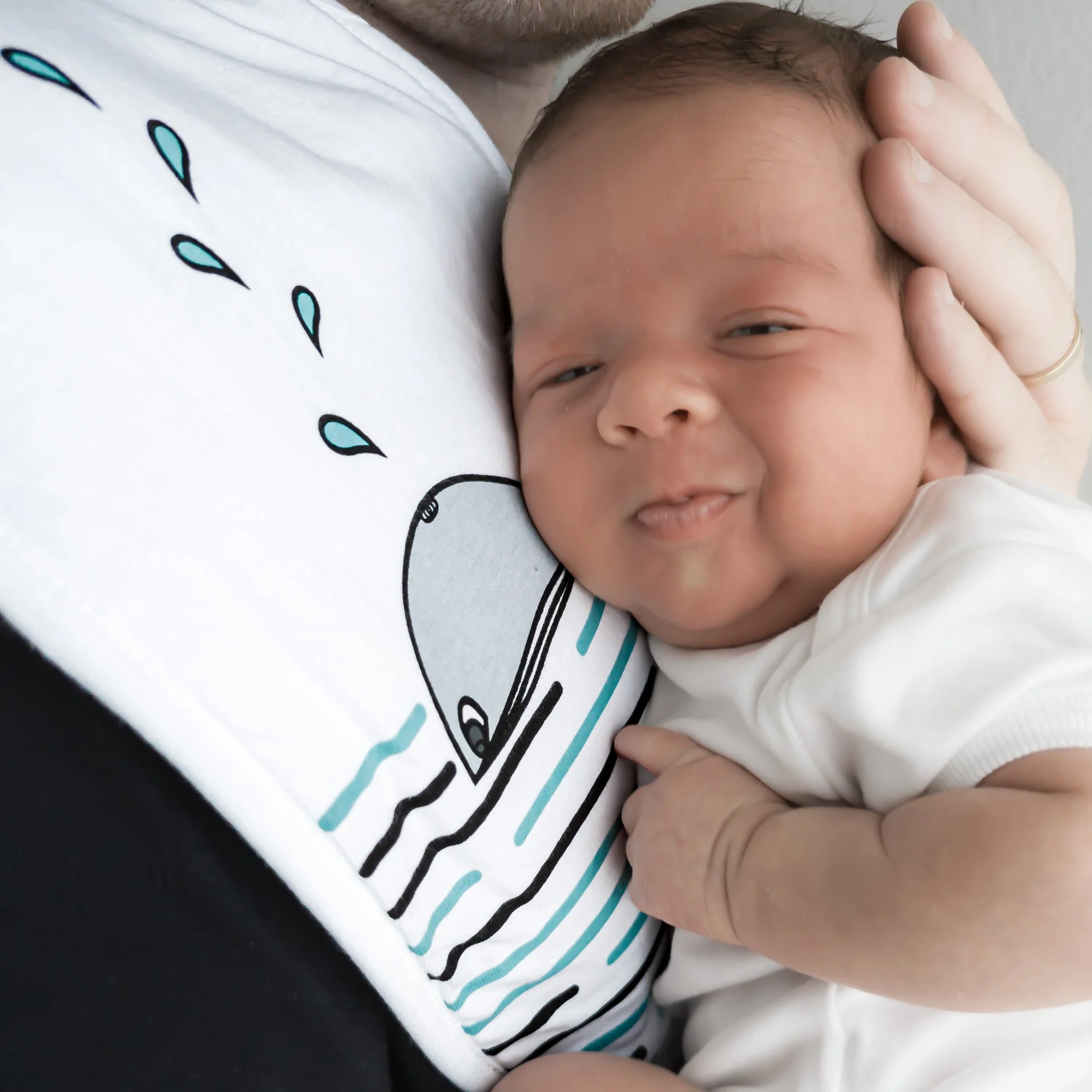 Welcome Home Organic Cotton Burp Cloth - Image 3
