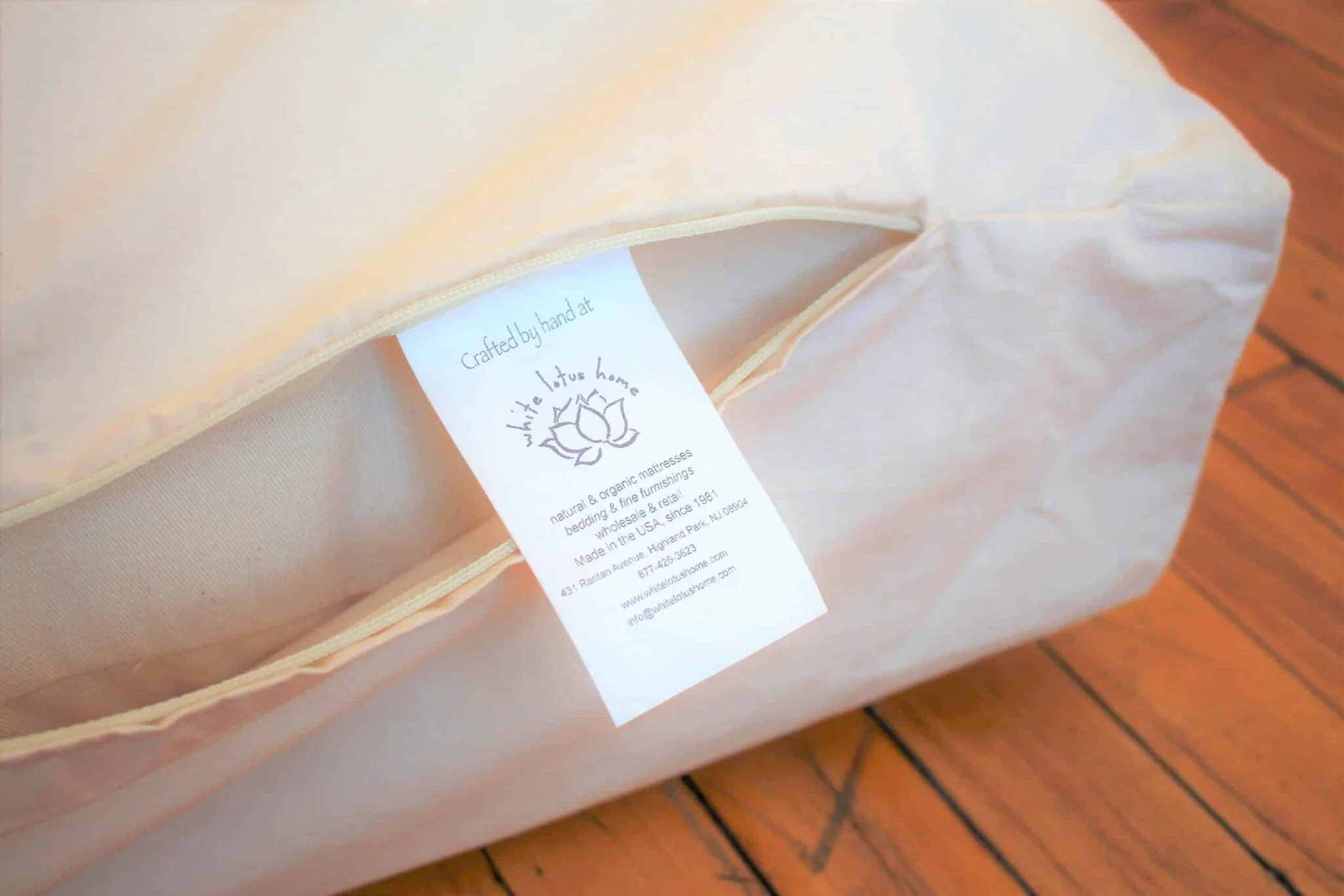 White Lotus Organic Cotton Crib and Toddler Waterproof Mattress Protector - Image 3